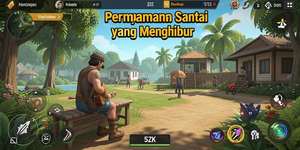 Tampilan gameplay 5ZK yang seru dan menghibur.