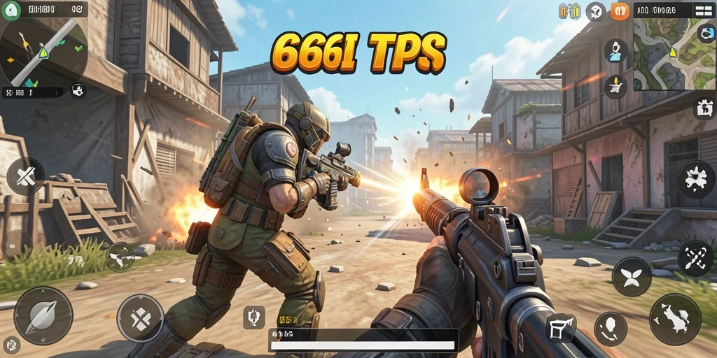 Tampilan gameplay seru di 666I dengan pertarungan intens.