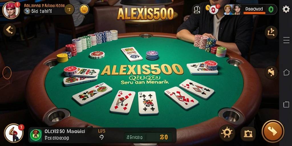 Tampilan antarmuka ALEXIS500 yang menarik dan dinamis.