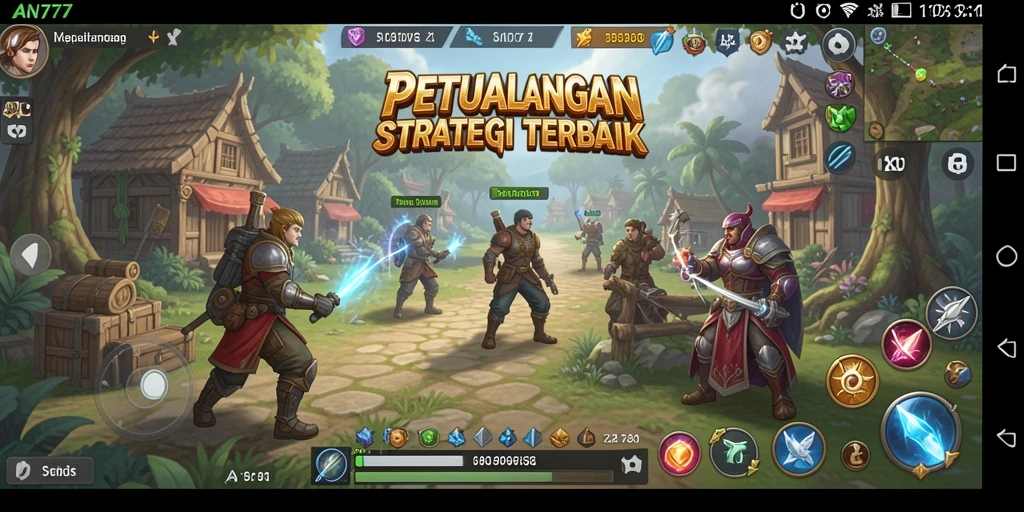 Screenshot gameplay AN777 yang menampilkan strategi taktis yang mendalam.