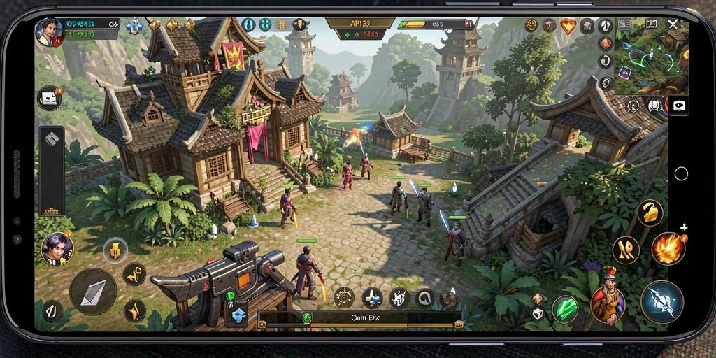 Tampilan gameplay strategi yang mendebarkan dalam API33.