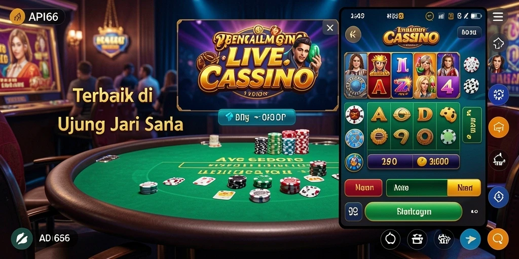 Tampilan gameplay Live Casino yang menegangkan dan interaktif.