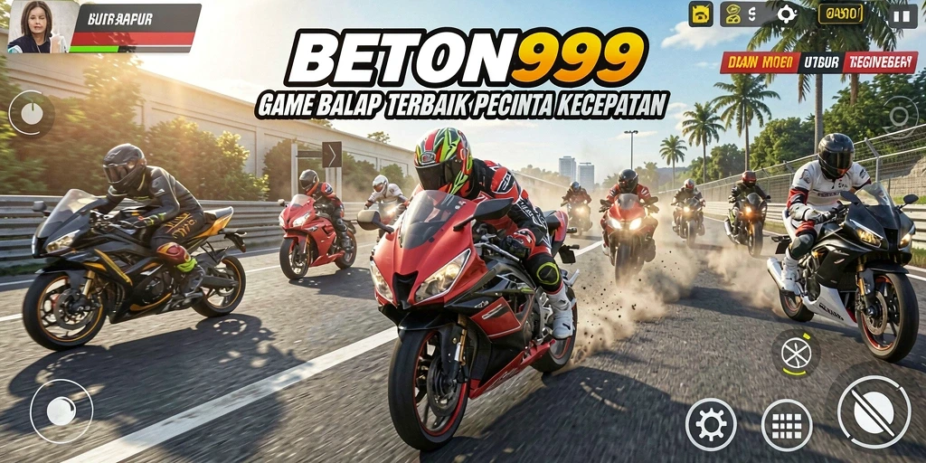 Tampak menarik dari gameplay balap motor BETON999.