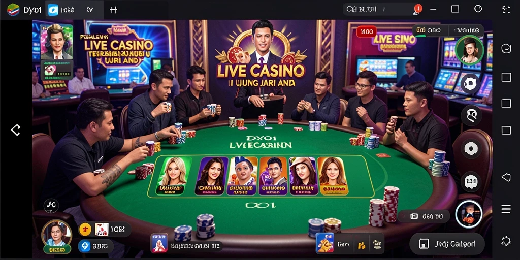 Tampilan gameplay DY01 yang menarik dan interaktif di Live Casino.