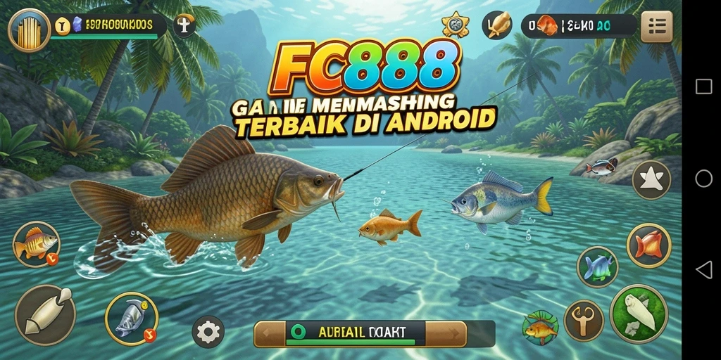 Tampilan gameplay FC888 dengan pengalaman memancing yang seru.