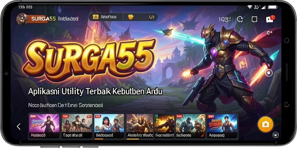 Tampilan antarmuka pengguna SURGA55 yang intuitif dan modern.