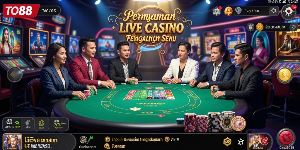 Gameplay seru di TO88 yang menghadirkan dealer langsung.