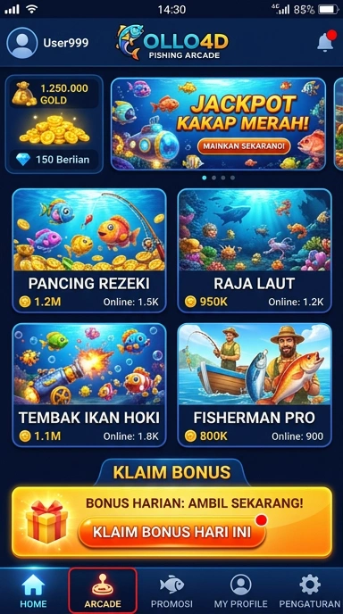 Anda dapat menemukan aplikasi populer dengan mudah di ollo4d.